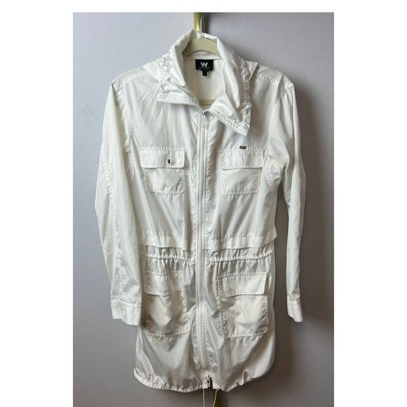 W by Worth White Anorak Utility Jacket Sz. P - Picture 1 of 6